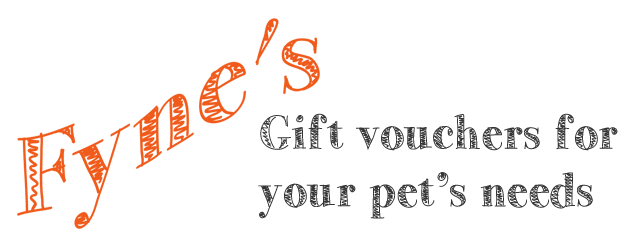 Fyne's natural pet care products - gift vouchers